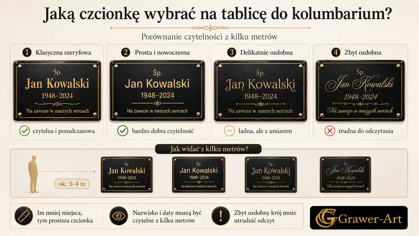 czcionka kolumbarium